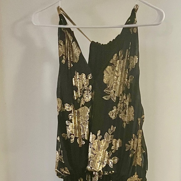 msk black and gold dress